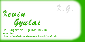 kevin gyulai business card